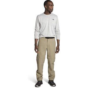 The North Face Beige Twill Men's Hiking Pants Paramount Trail Convertible 38